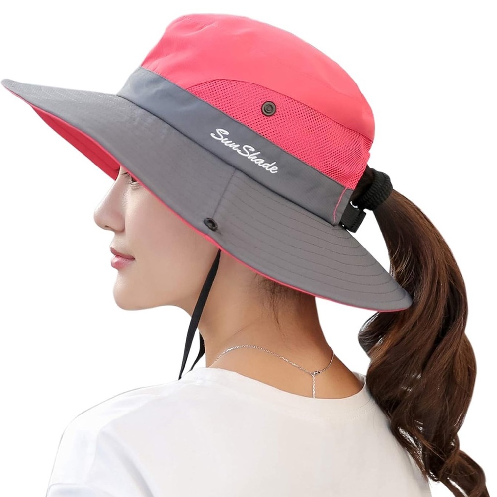 ☀️SUNSHADE womens foldable shade hat( EUC)  more coral color☀️